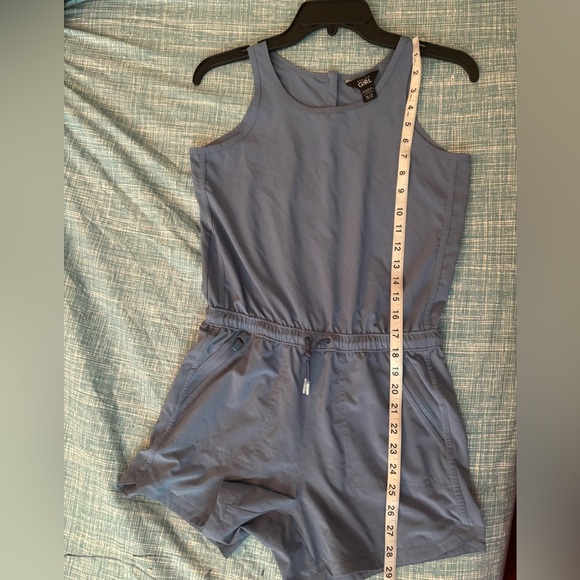 ATHLETA GIRL ON THE GO COTTAGE BLUE ROMPER SIZE XL/14 - Picture 7 of 10